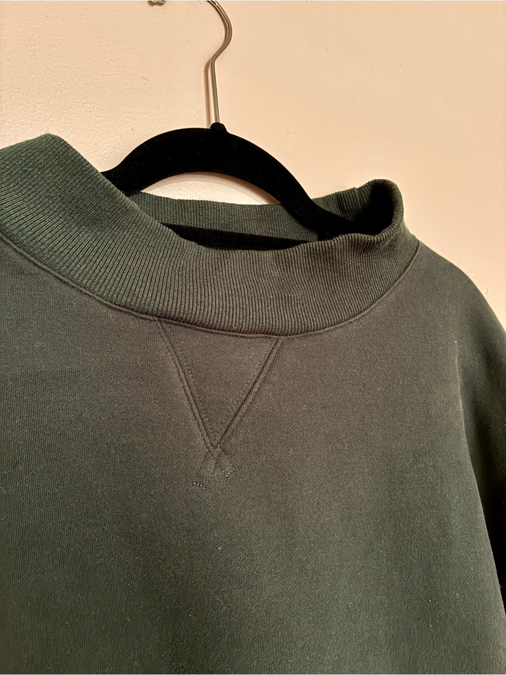 PARKE Women’s Crewneck Sweater in Dark Green - Picture 3 of 6